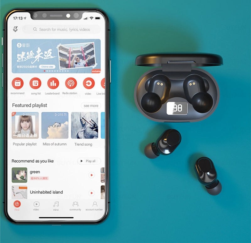 Słuchawki bezprzewodowe douszne LENOVO Thinkplus LivePods XT91 Czarne