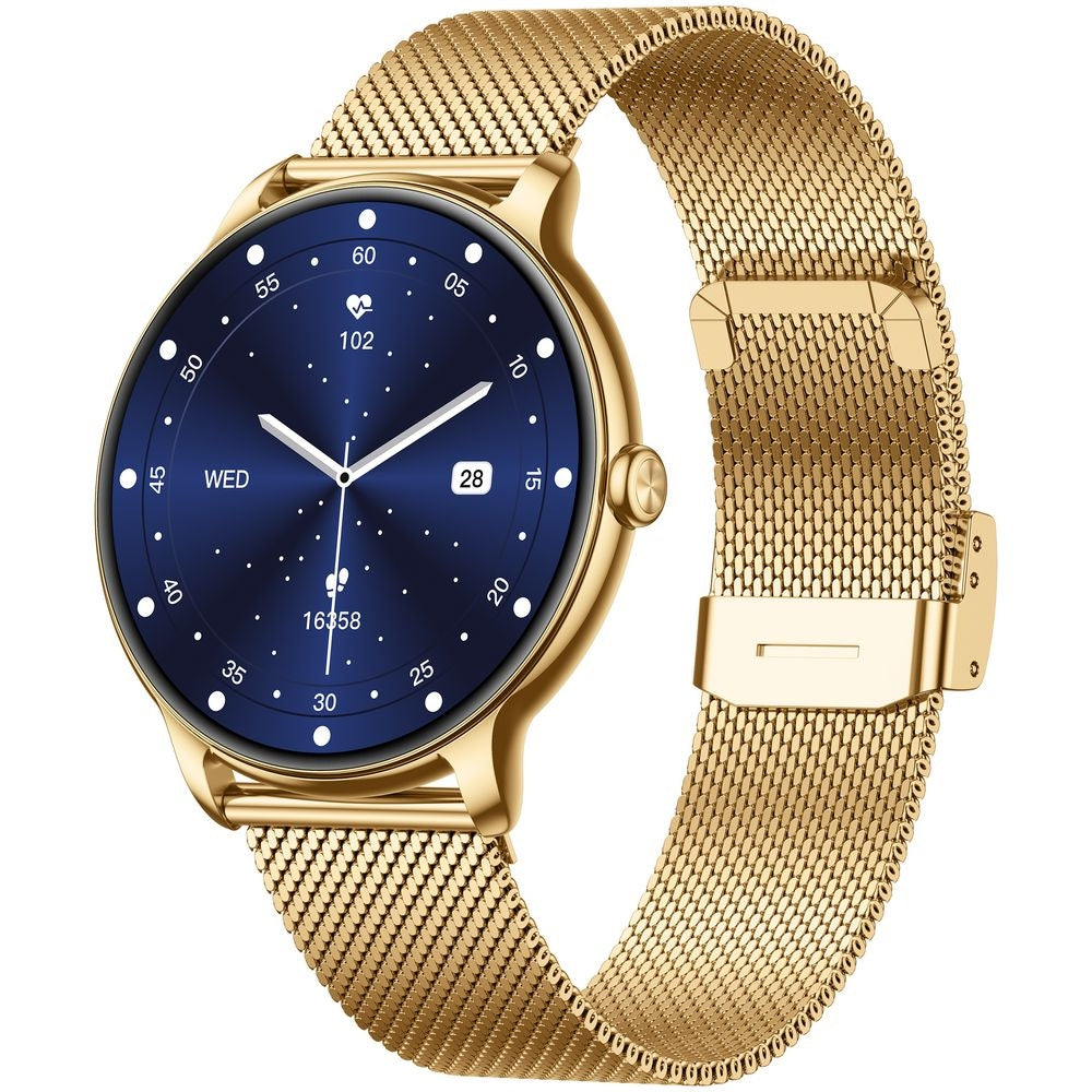 Smartwatch Gravity Złoty Pasek + Bransoleta GT31-1