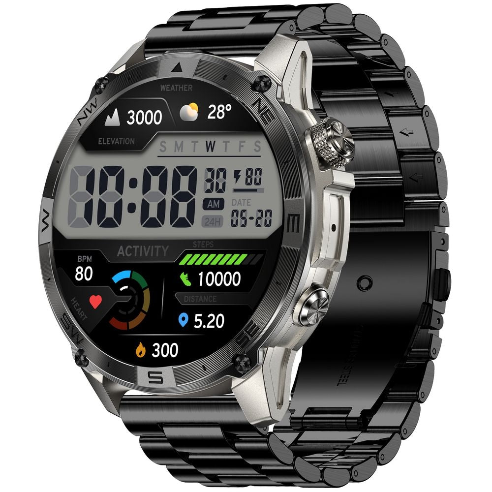 Smartwatch Gravity Grafitowy Pasek + Bransoleta GT46-3