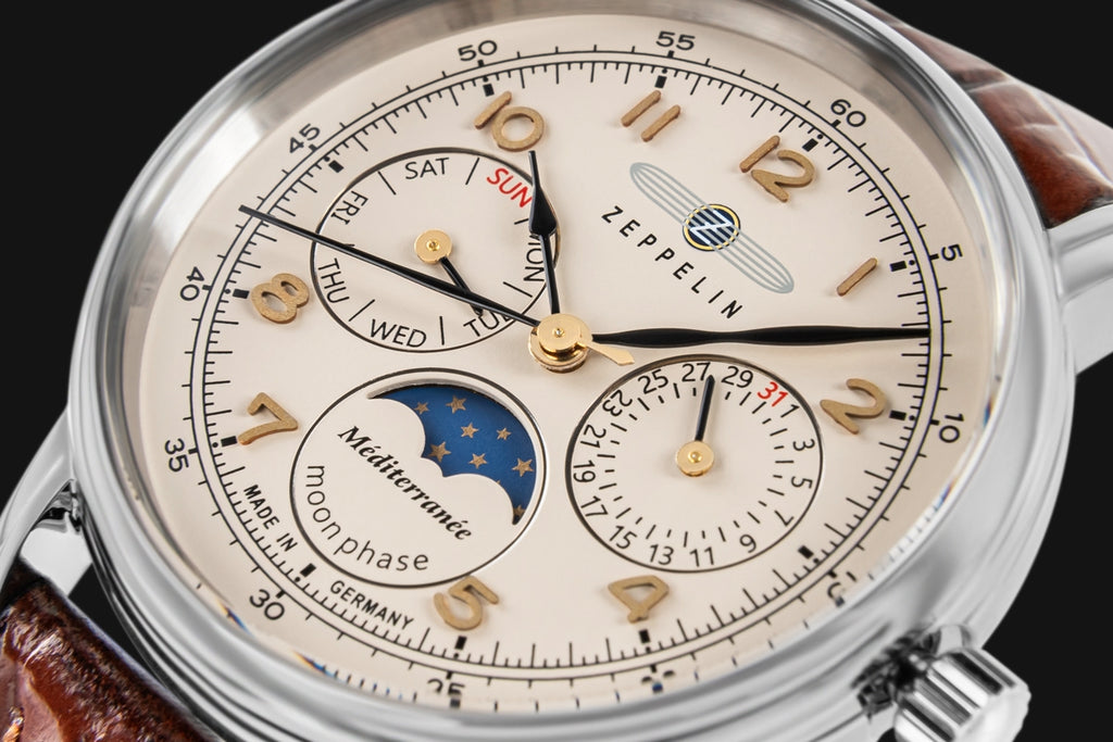 Zegarek Damski ZEPPELIN LZ121 Mediterranee Moonphase 9637-5