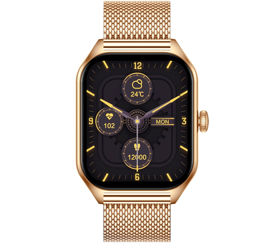 Smartwatch Damski Rubicon RNCF03-5 Różowe złoto Bransoleta + Pasek