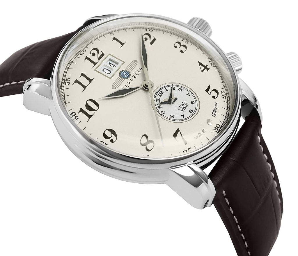 Zegarek Męski ZEPPELIN LZ127 Graf Zeppelin Dual Time 7644-5
