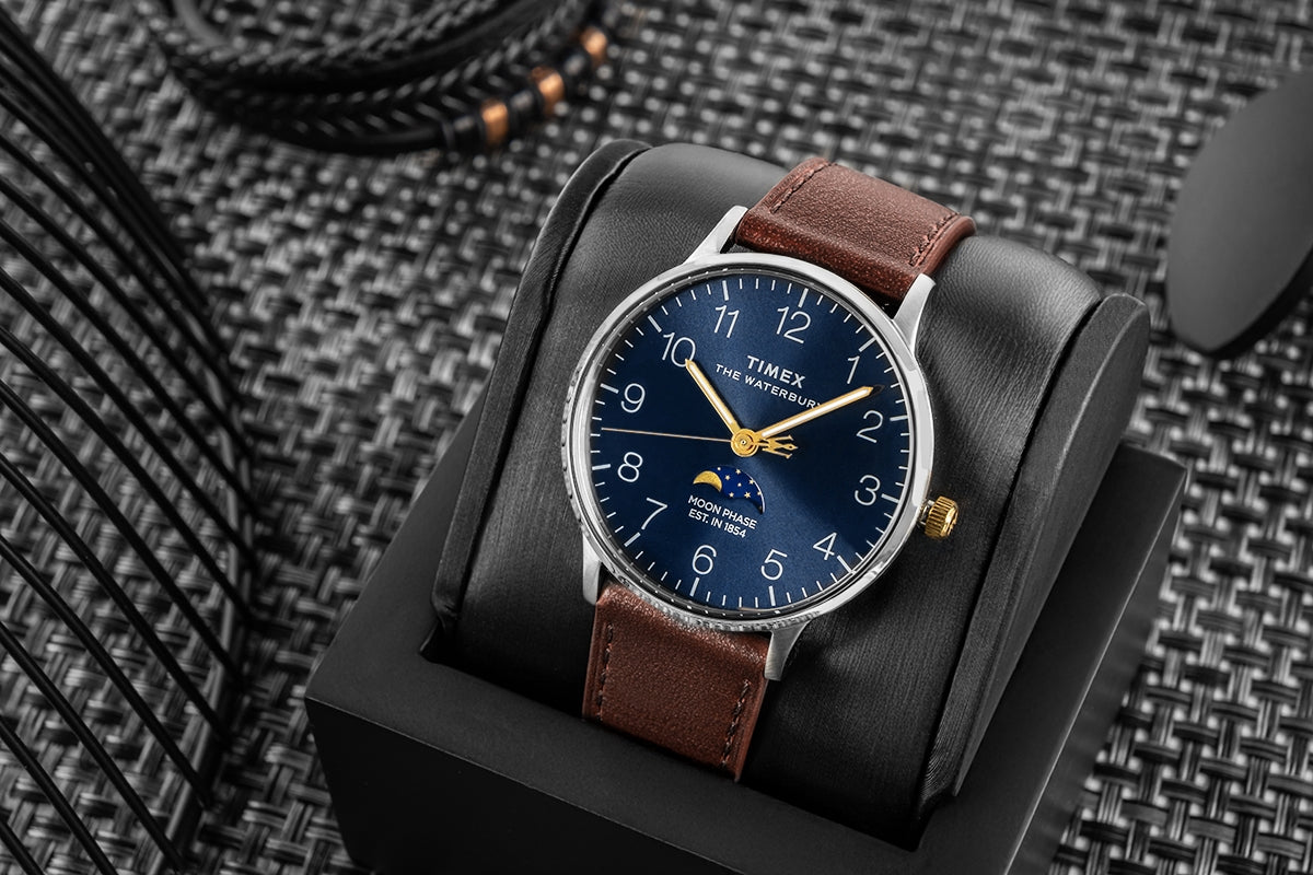 Zegarek Męski TIMEX Waterbury Classic Moon Phase TW2W75600