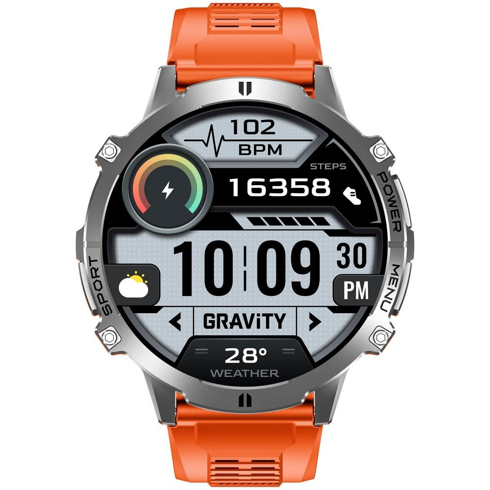 Smartwatch Gravity Grafitowy Pasek + Bransoleta GT42-4