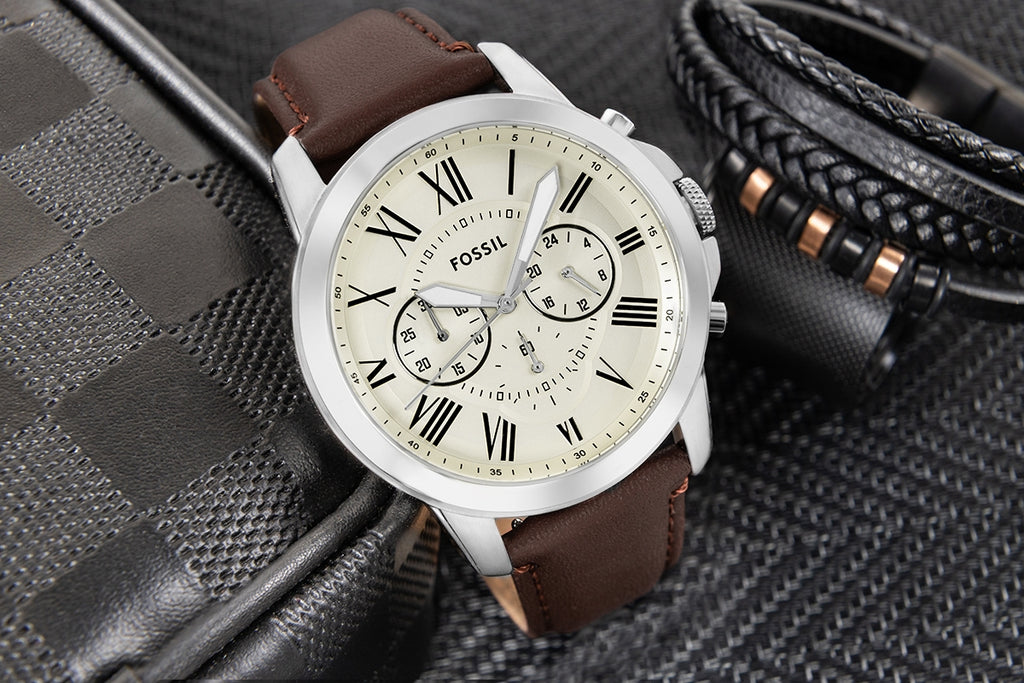 Zegarek Męski FOSSIL Grant Leather FS4735
