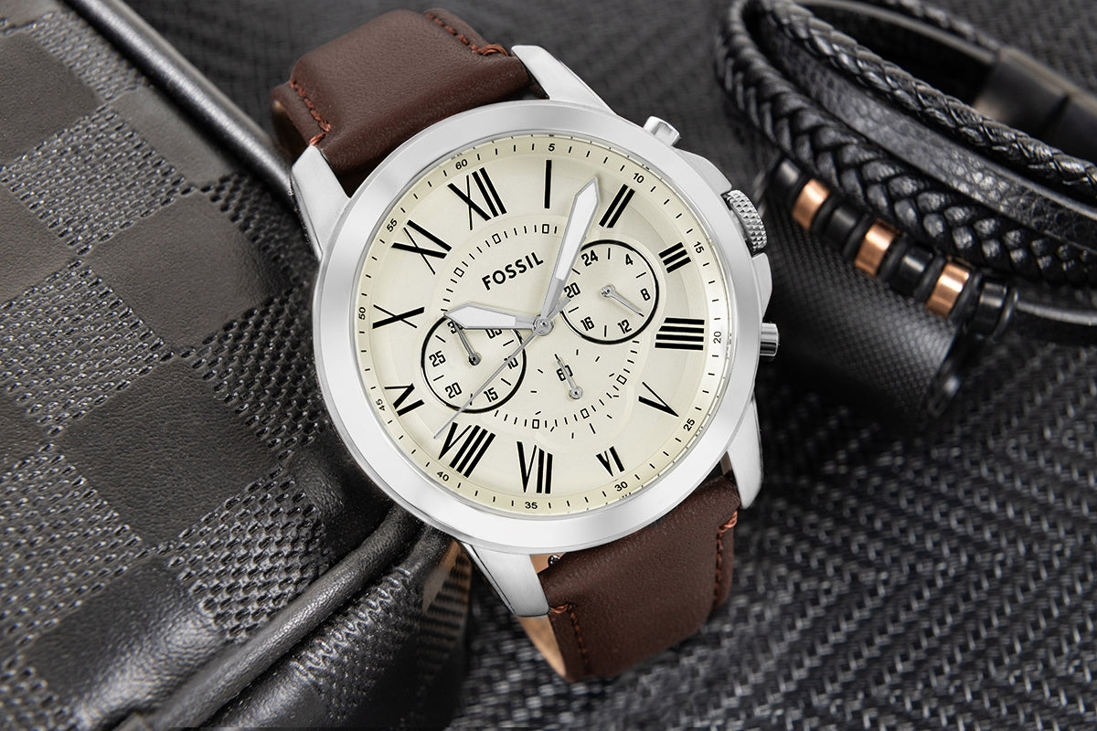 Zegarek Męski FOSSIL Grant Leather FS4735