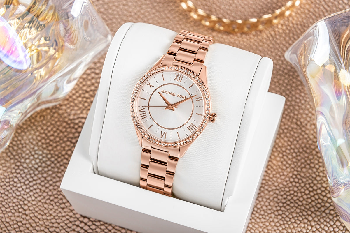 Zegarek Damski Michael Kors Lauryn + biżuteria MK4850SET