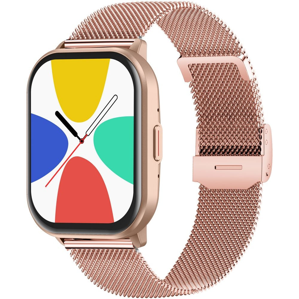 Smartwatch Gravity Różowy Pasek + Bransoleta GT43-1