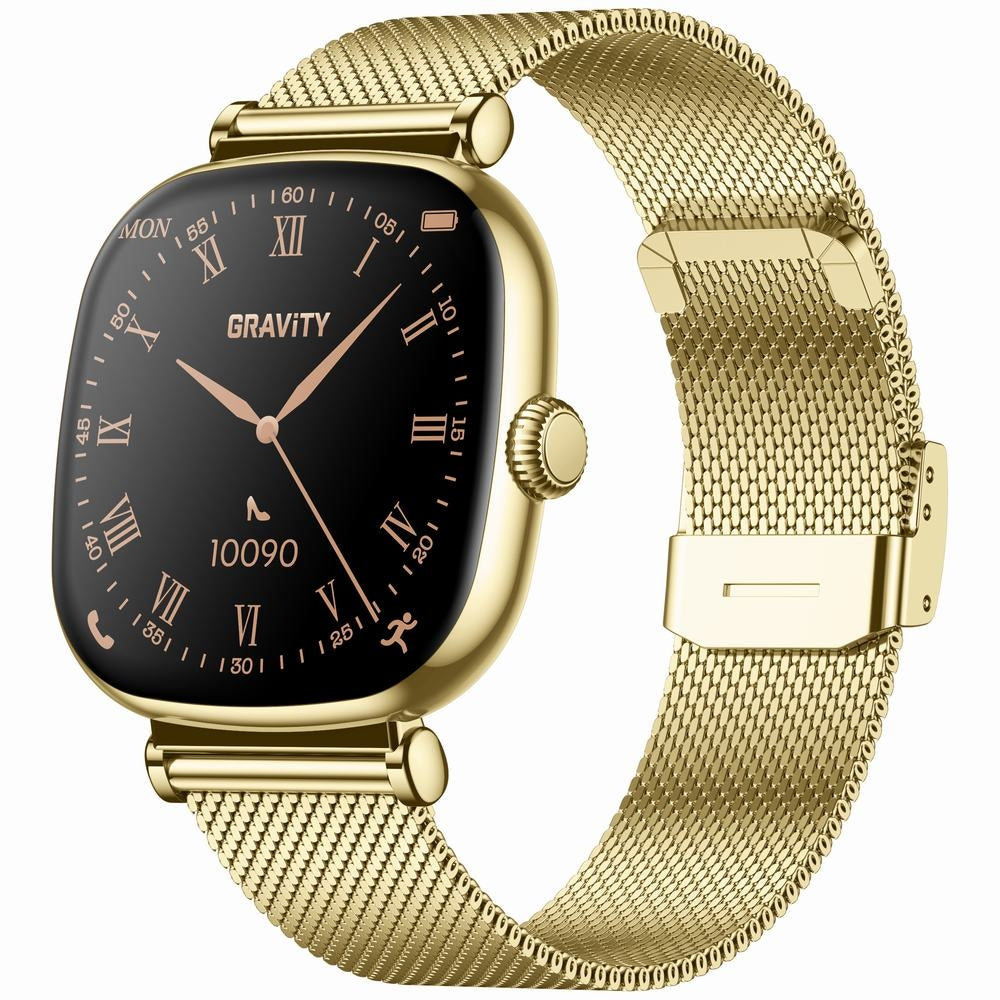 Smartwatch Gravity Złoty Bransoleta + Pasek GT32-1