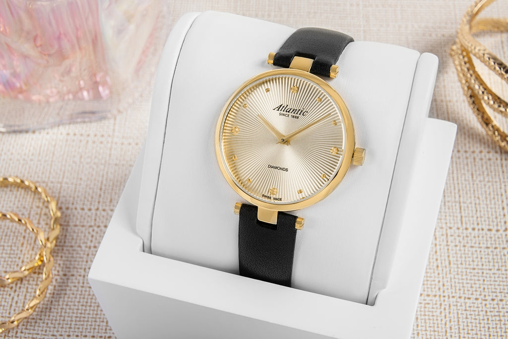 Zegarek Damski Atlantic Royal Diamonds 29044.45.37