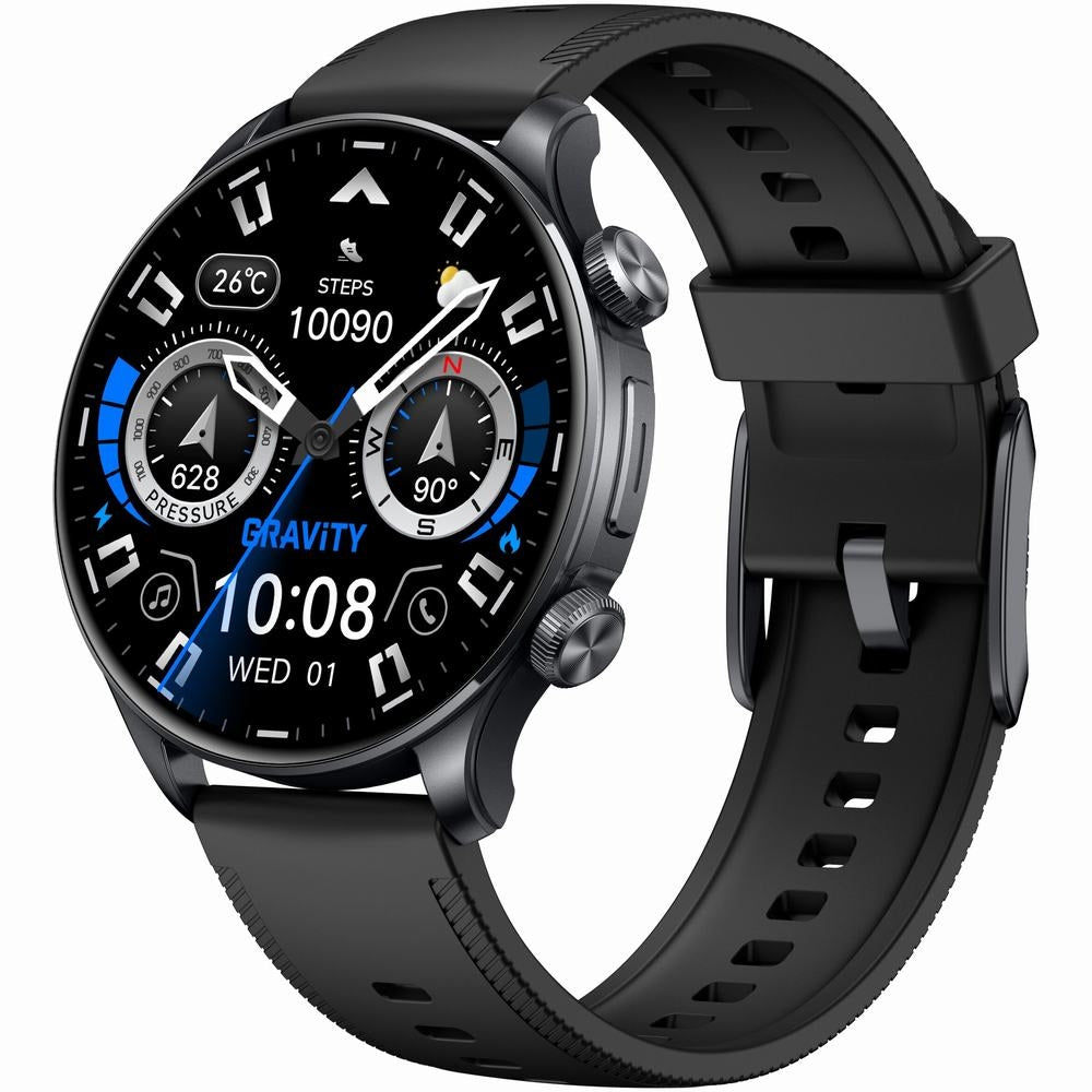 Smartwatch Gravity Czarny 2 Paski GT35-1