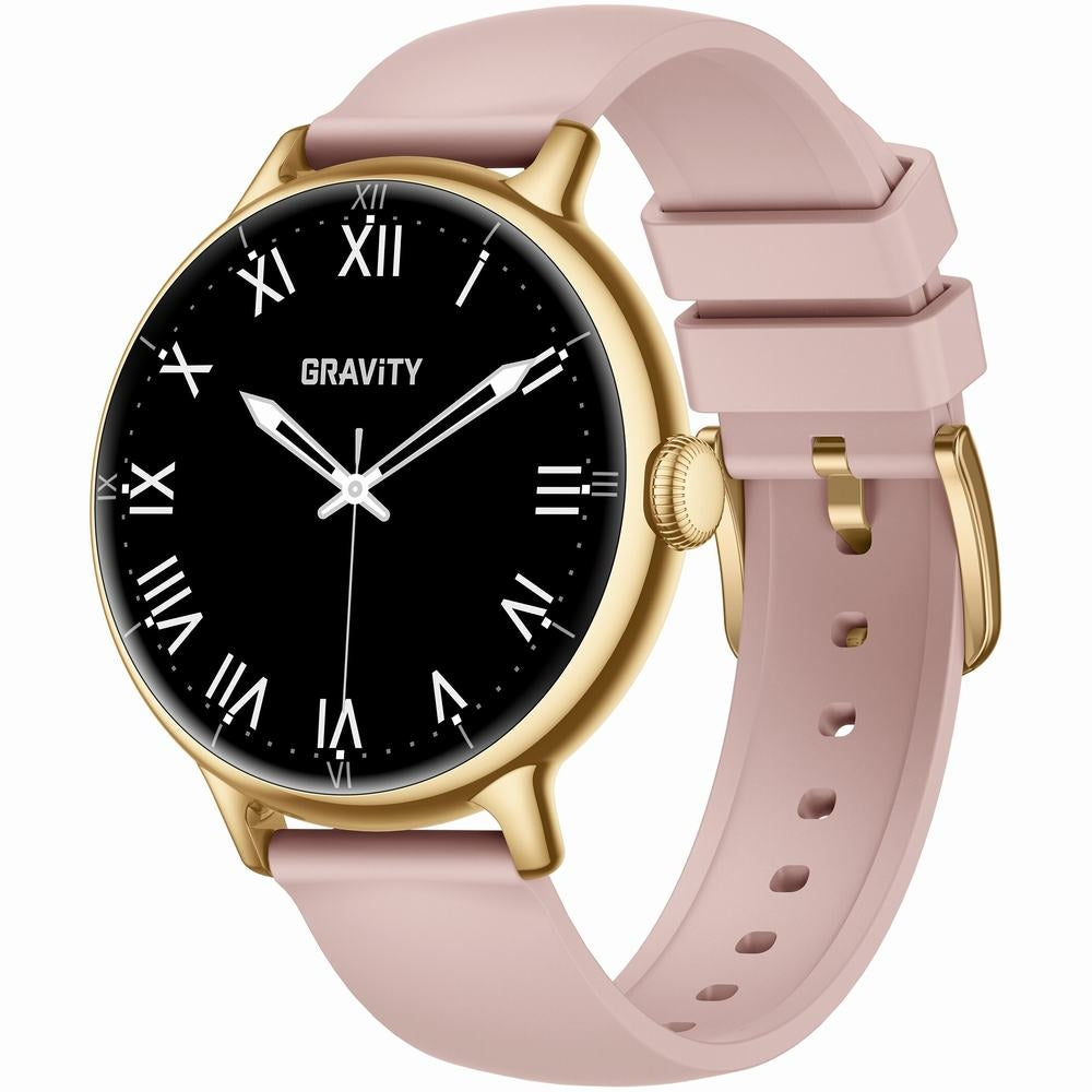 Smartwatch Gravity Złoty Pasek + Bransoleta GT33-1