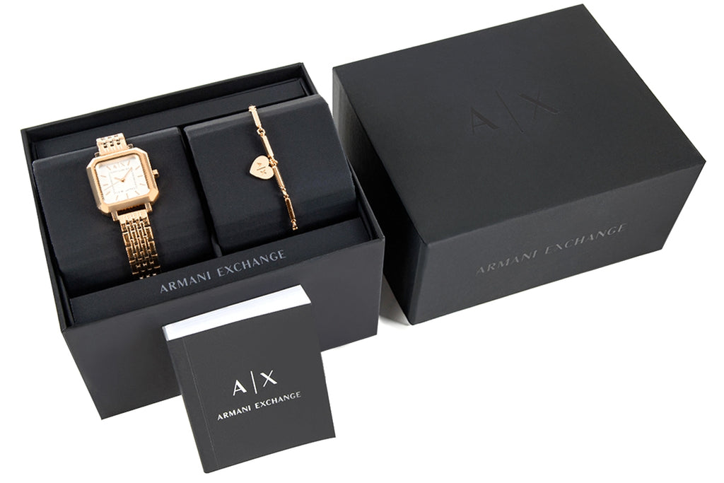 Zegarek Damski + Bransoletka ARMANI EXCHANGE AX7164SET