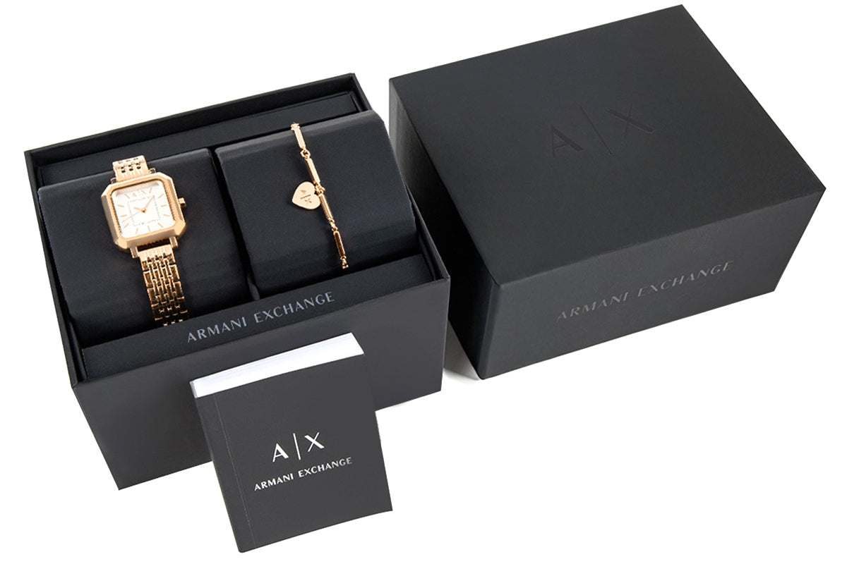 Zegarek Damski + Bransoletka ARMANI EXCHANGE AX7164SET