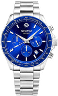 Zegarek Męski Giewont Chronograph Sapphire Srebrno Niebieski GW3520-B3