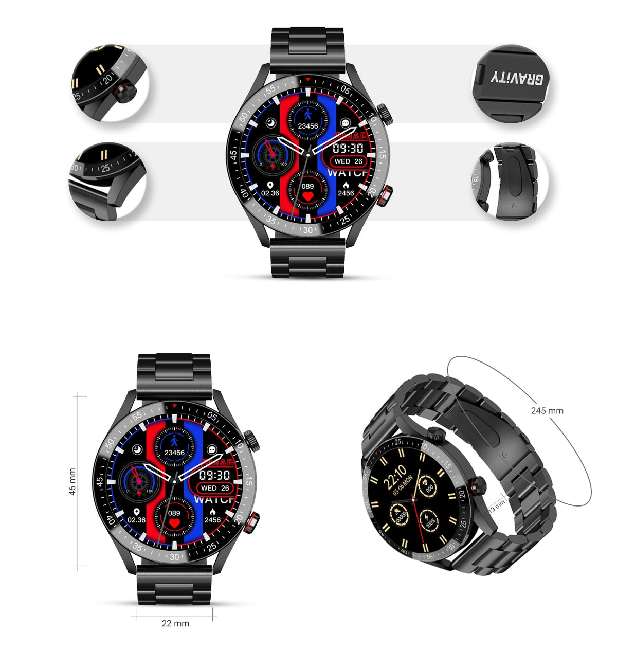 Smartwatch Męski Gravity GT4-2