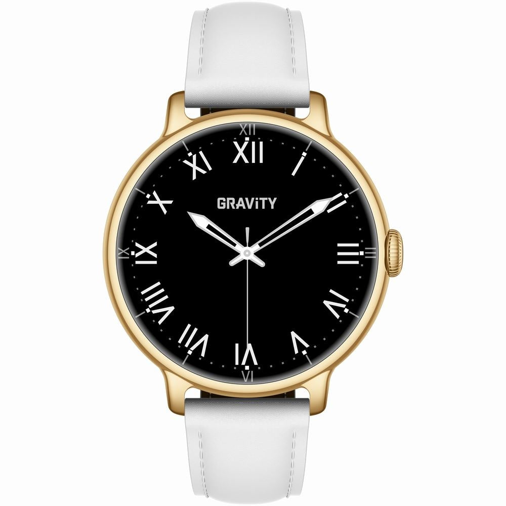 Smartwatch Gravity Złoty Bransoleta + Pasek GT33-2