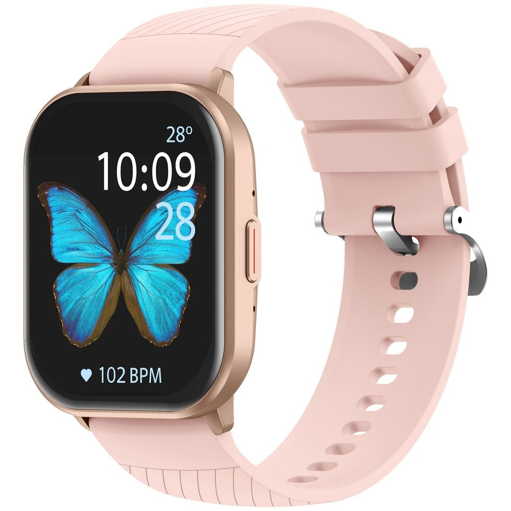 Smartwatch Gravity Różowy Pasek + Bransoleta GT43-1