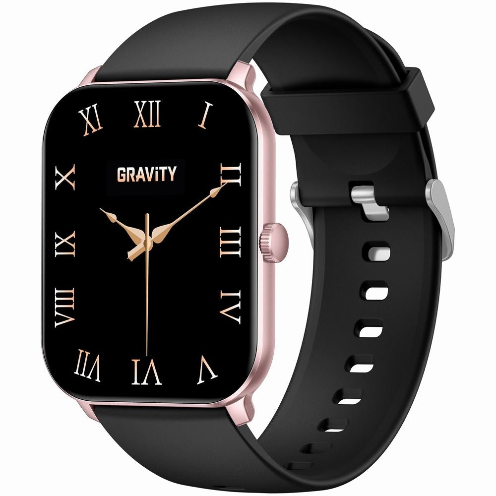 Smartwatch Gravity Różowe Złoto Czarny GT36-3