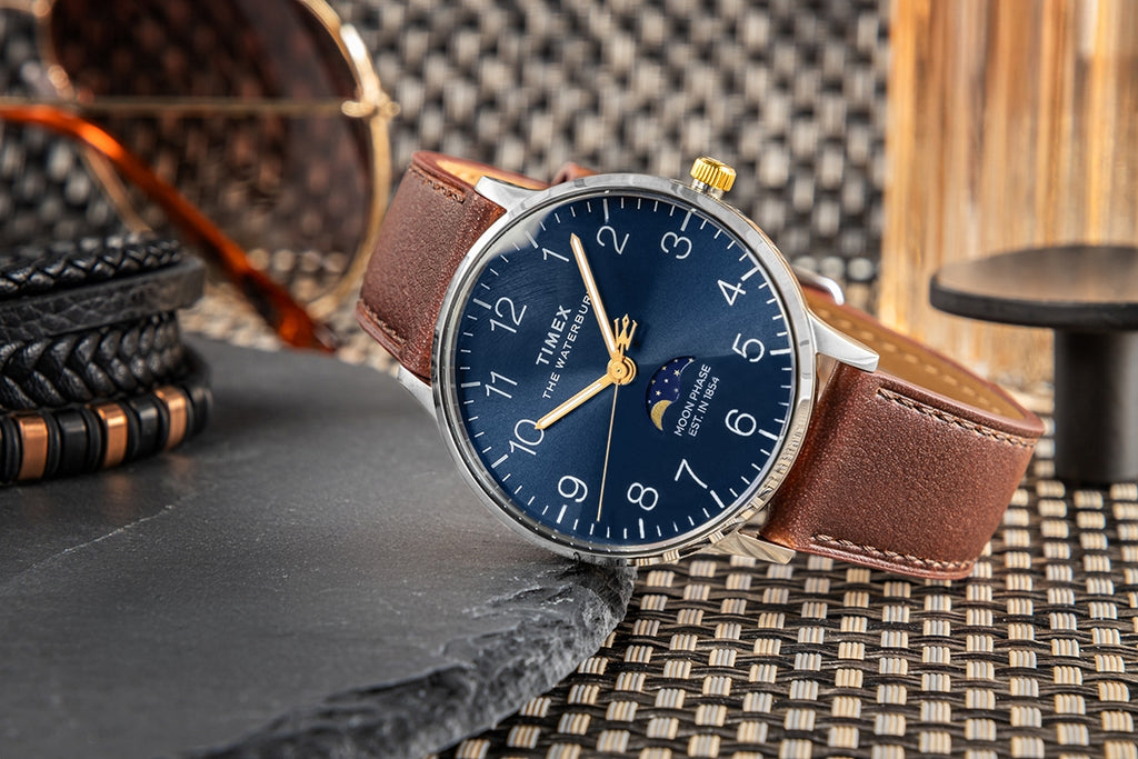 Zegarek Męski TIMEX Waterbury Classic Moon Phase TW2W75600