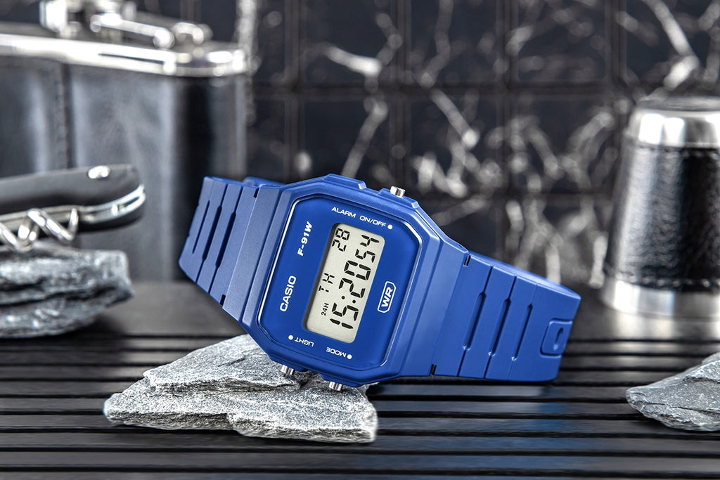 Zegarek CASIO Unisex F-91WB-2A1EF