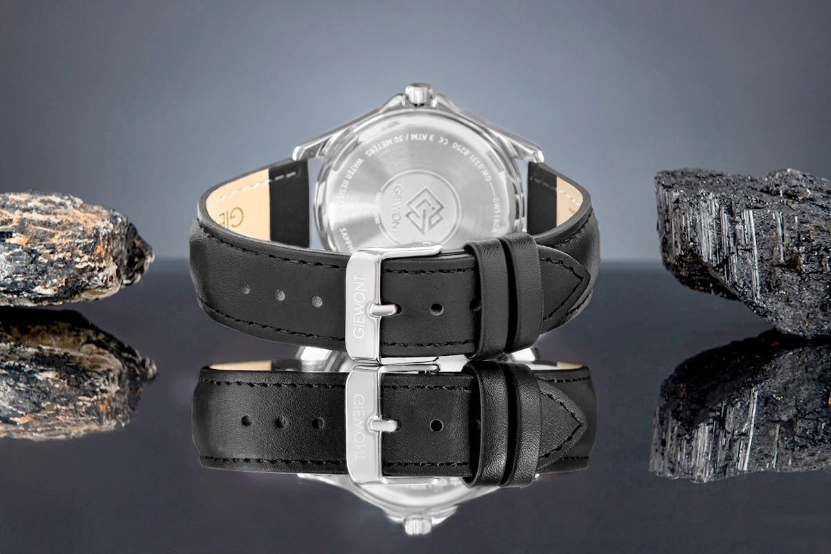 Zegarek Męski Giewont Elegance Sapphire Czarny GW5160-A2