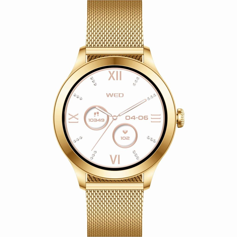 Smartwatch Gravity Biało Złoty 2 Paski GT25-2 PRO