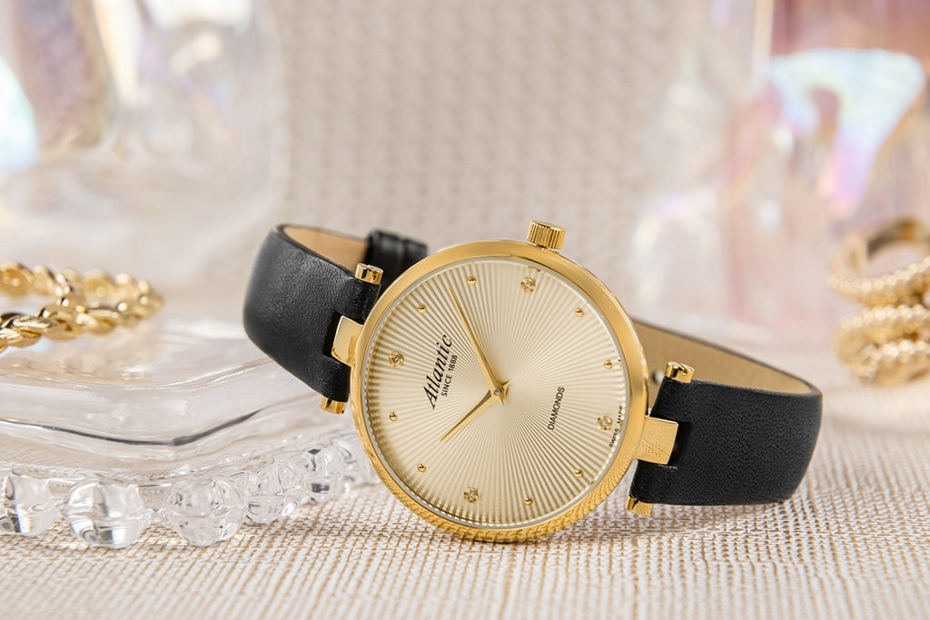 Zegarek Damski Atlantic Royal Diamonds 29044.45.37