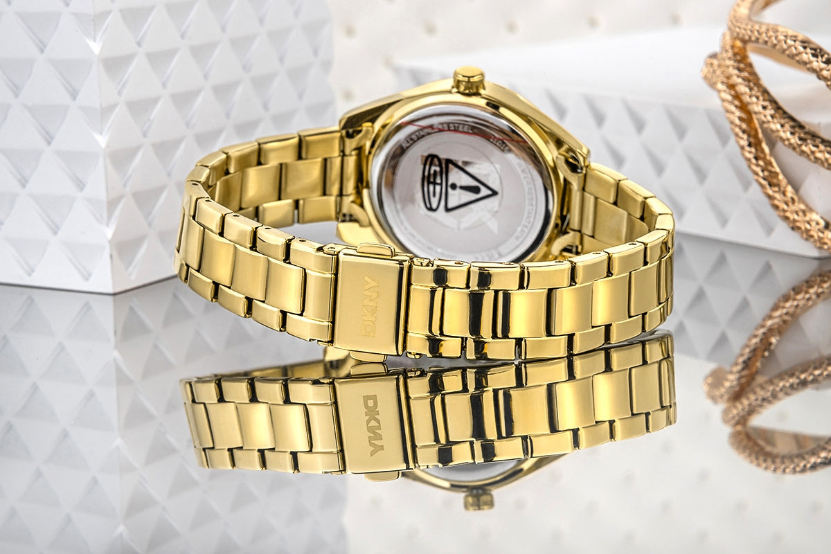 Zegarek Damski DKNY Chambers Midi Gold DK1L016M0065