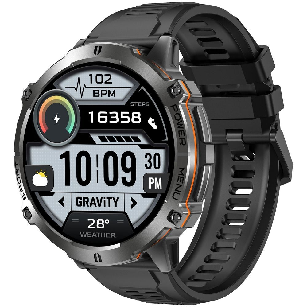 Smartwatch Gravity Czarny Pasek + Bransoleta GT42-1