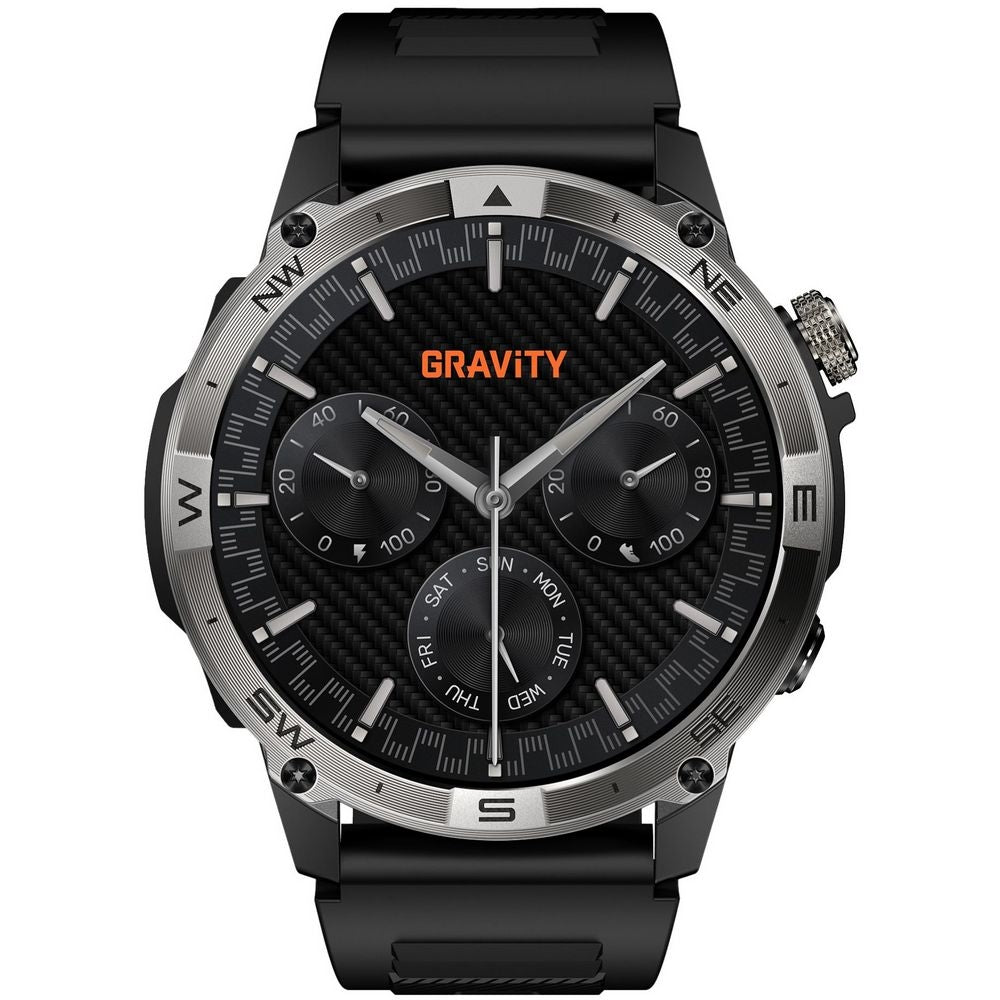 Smartwatch Gravity Czarny Pasek + Bransoleta GT46-1