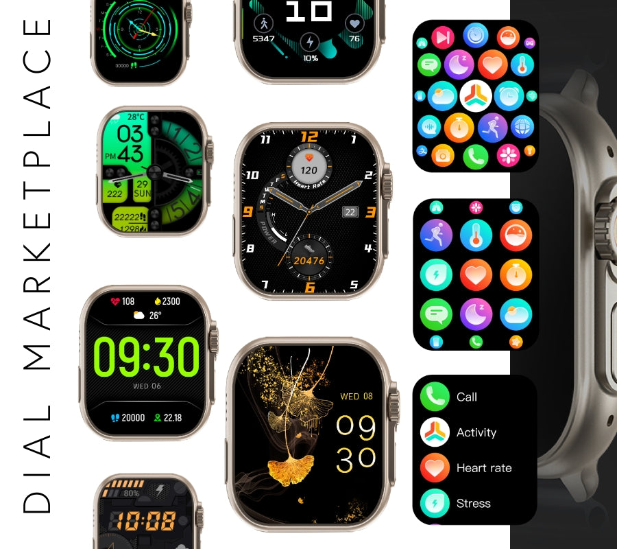 Smartwatch Męski RUBICON RNCF17 Tytan/Orange SMARUB269