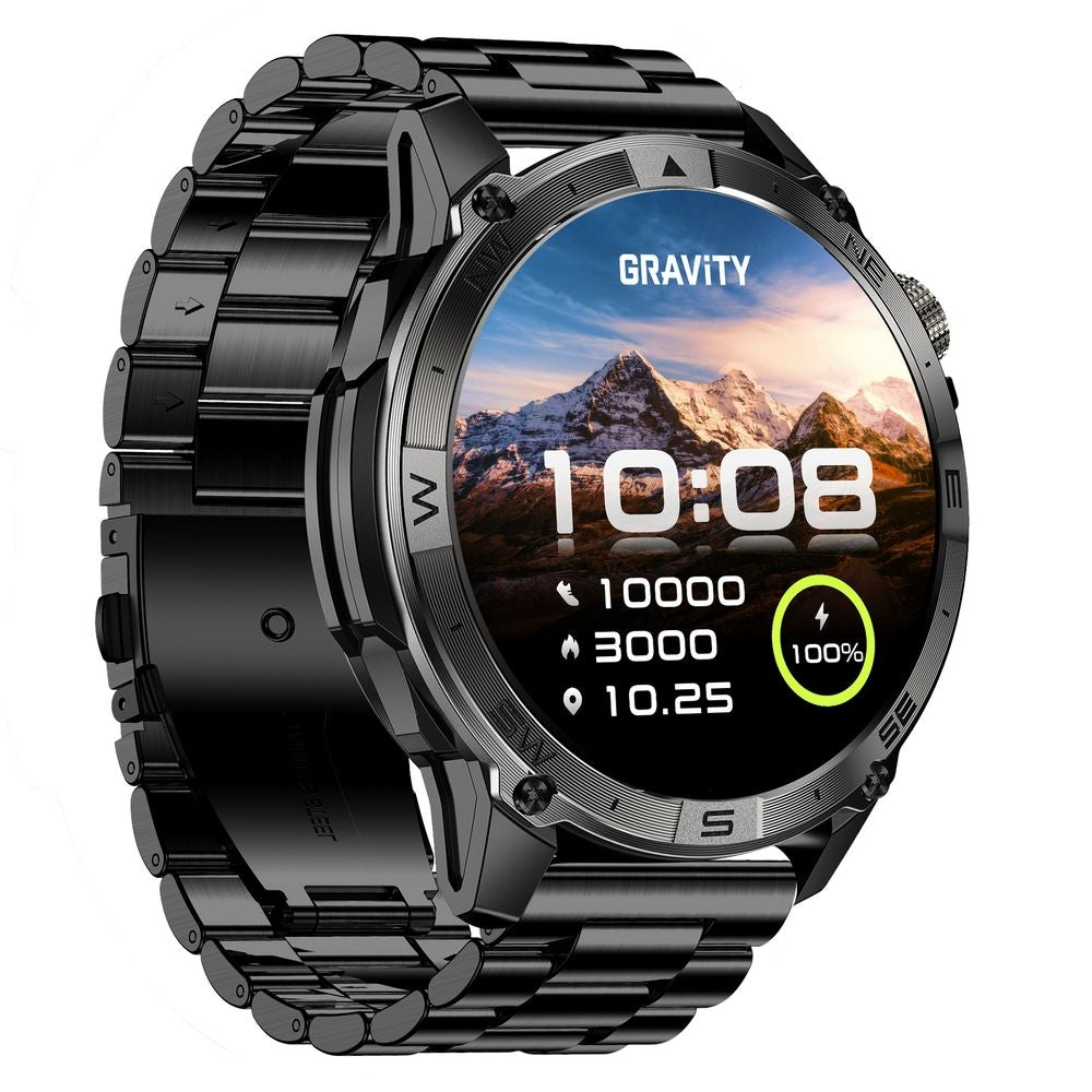 Smartwatch Gravity Czarny Pasek + Bransoleta GT46-4