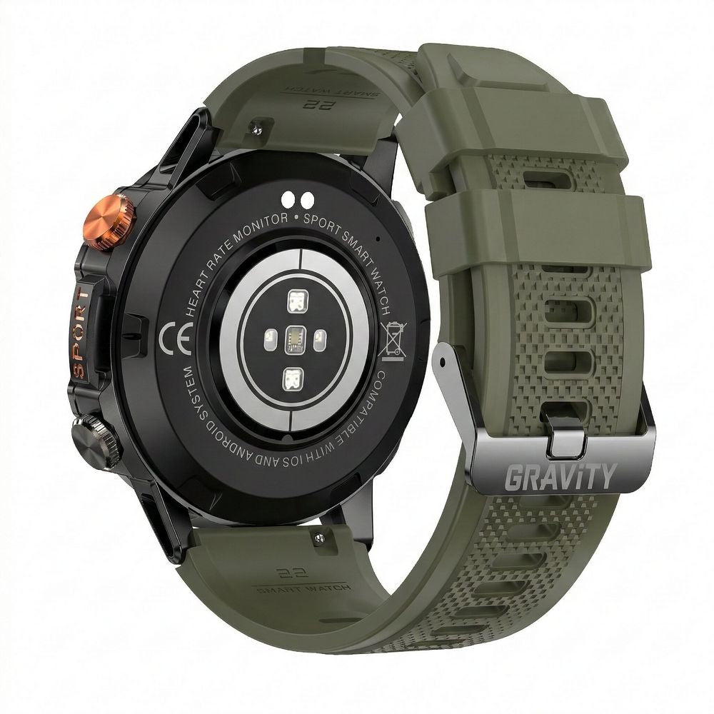 Smartwatch Gravity Czarny 2 Paski GT20-7