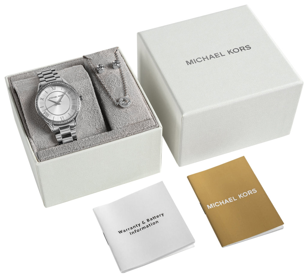 Zegarek Damski Michael Kors Lauryn + biżuteria MK4851SET
