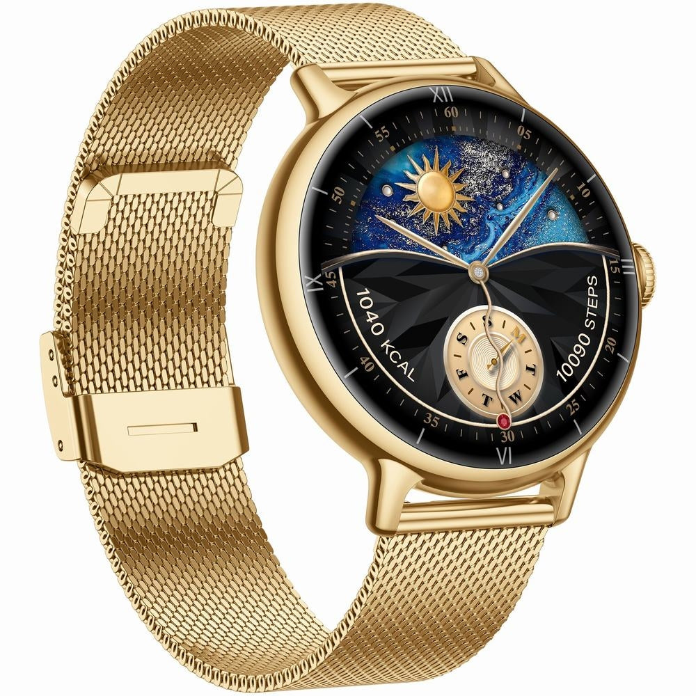 Smartwatch Gravity Złoty Pasek + Bransoleta GT33-1