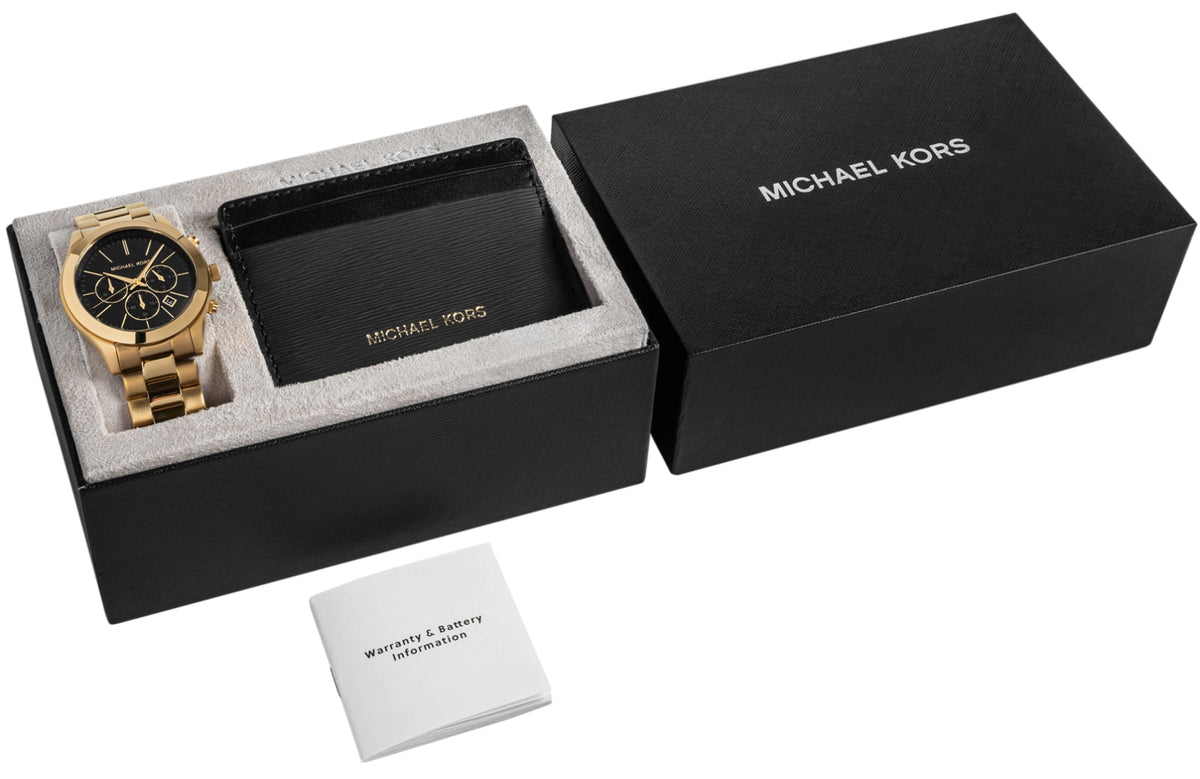 Zegarek Męski + Etui na karty MICHAEL KORS MK1076SET