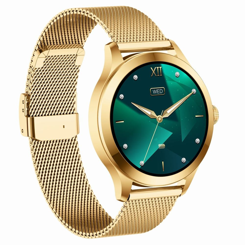 Smartwatch Gravity Biało Złoty 2 Paski GT25-2 PRO