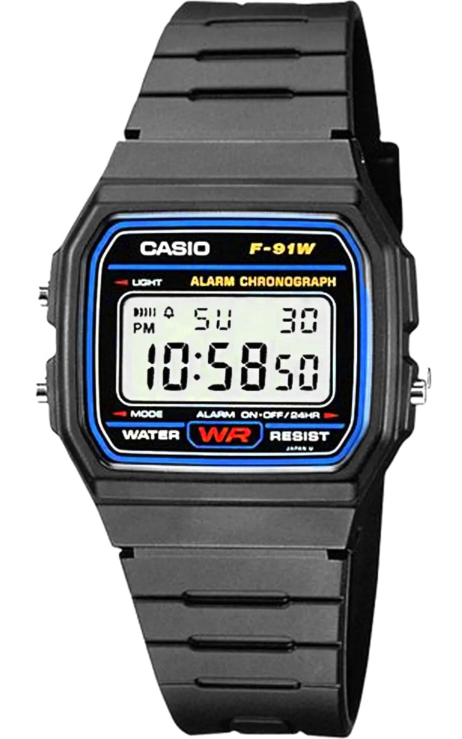 Zegarek Męski CASIO F-91W-1YEG