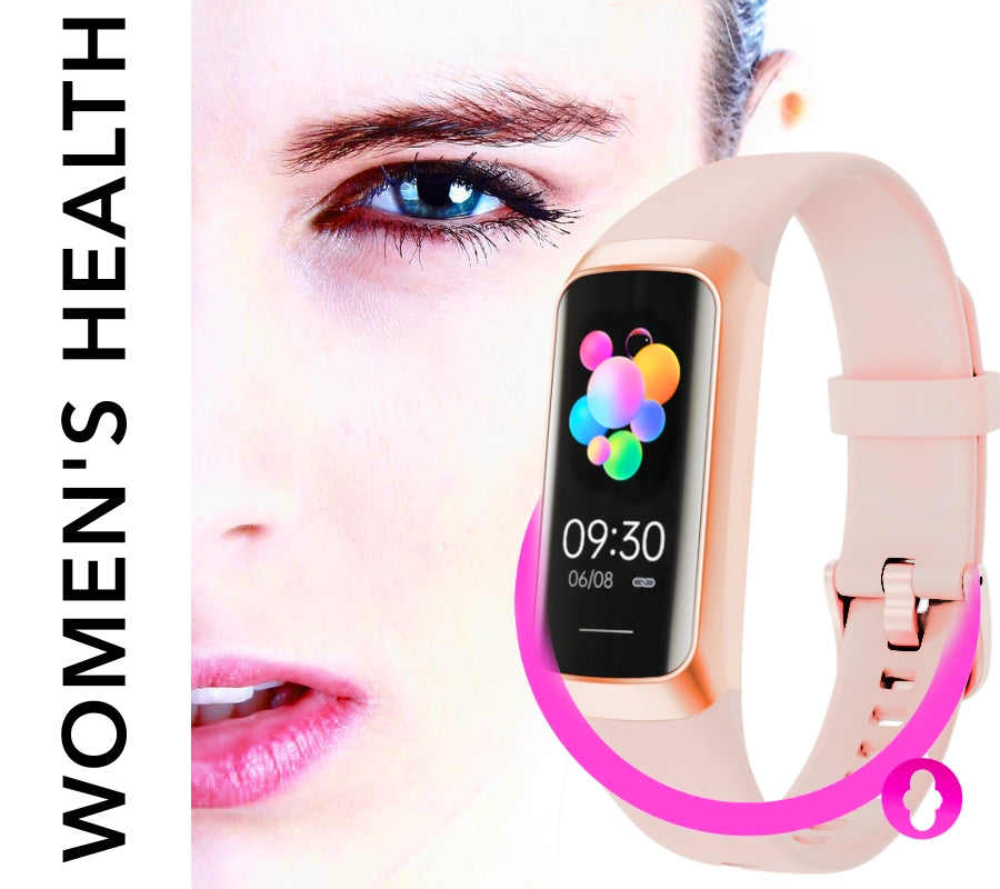 Smartband Damski RUBICON RNCF05 Rose Gold/Berry SMARUB214