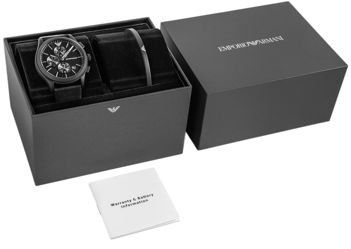 Zegarek Męski + Bransoleta EMPORIO ARMANI Paolo AR80070SET